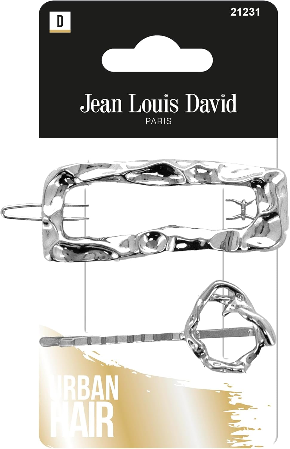 Jean Louis David Hair Clip - Hairstyle - Random Colour Gold or Silver - Ornament - Fashion Accessory