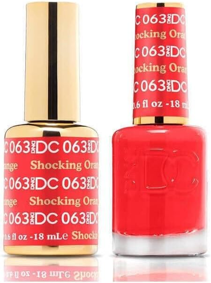 DND 063 Shocking Orange - DC Collection Gel & Lacquer Duo 18Ml