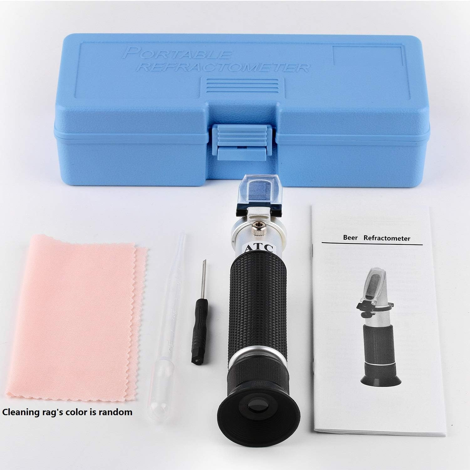 Brix Refractometer with Atc,Digital Handheld Refractometer for Beer Wine Brewing, Dual Scale-Specific Gravity 1.000-1.130 and Brix 0-32% image number 1