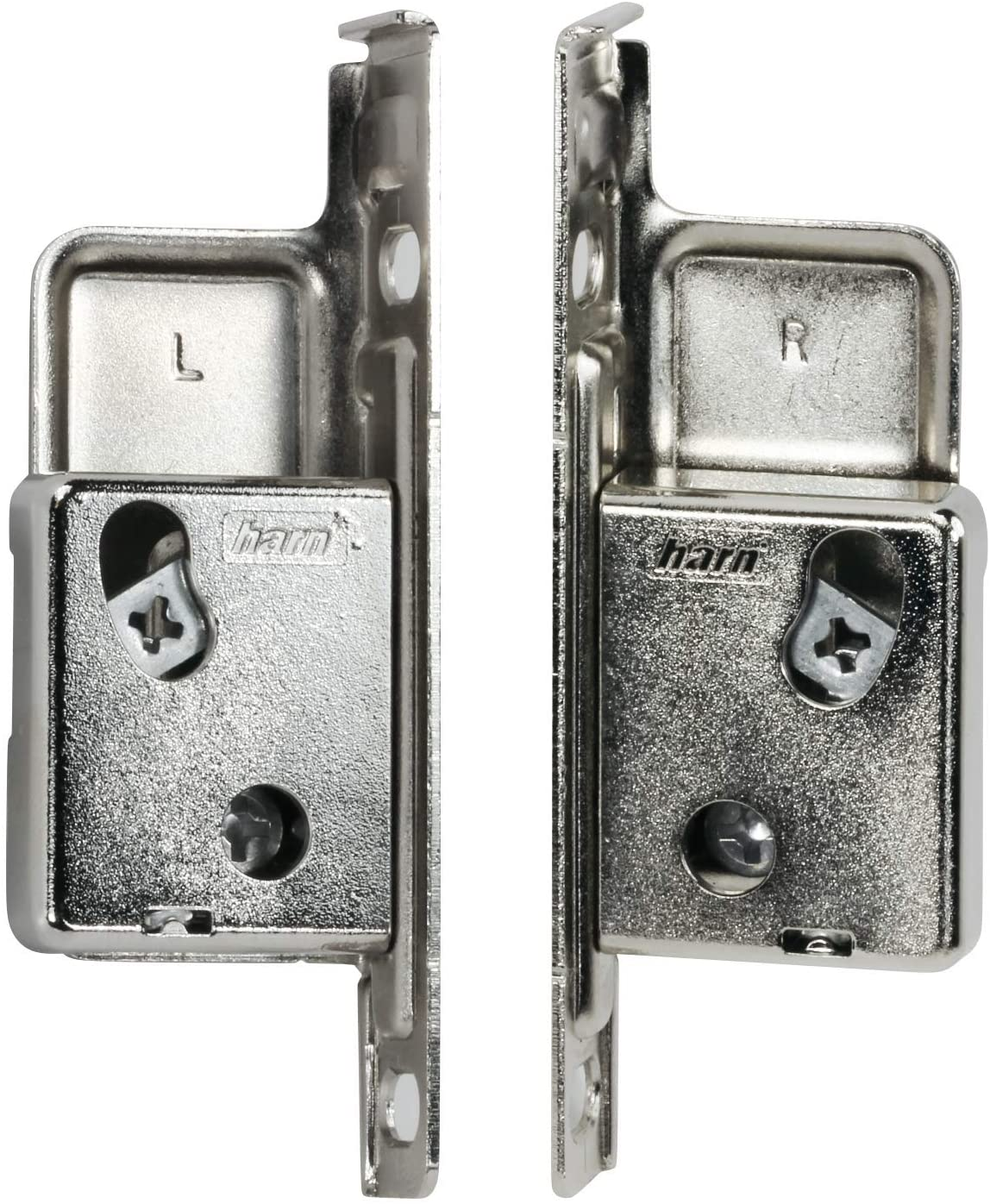 Rok Hardware Harn Impaz Drawer Box Slide Runner Left/Right Clip on Screw on Front Fixing Bracket Pair (1 Pair, Left/Right) image number 5