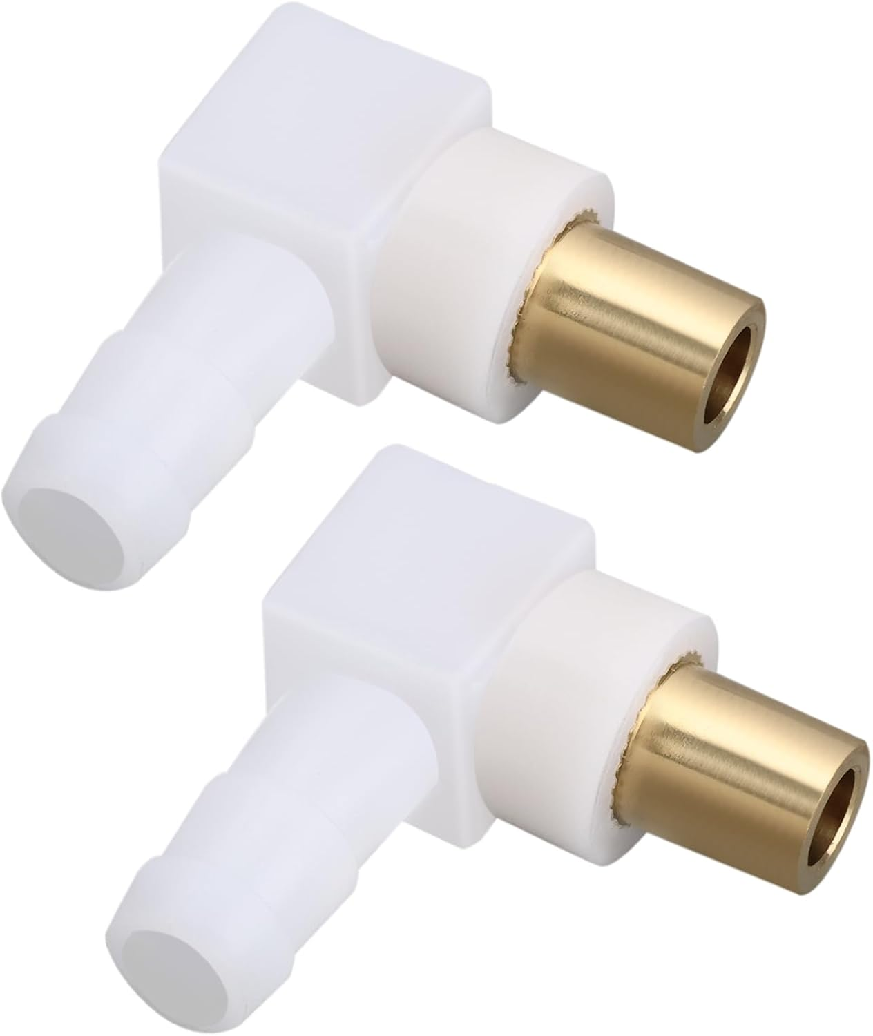 YINETTECH 2Pcs Carburetor Fuel Fitting Carb Hose Connector Replacement Part 692317 493496 494451 Compatible with Briggs & Stratton Snowblower Lawn Tractor image number 6