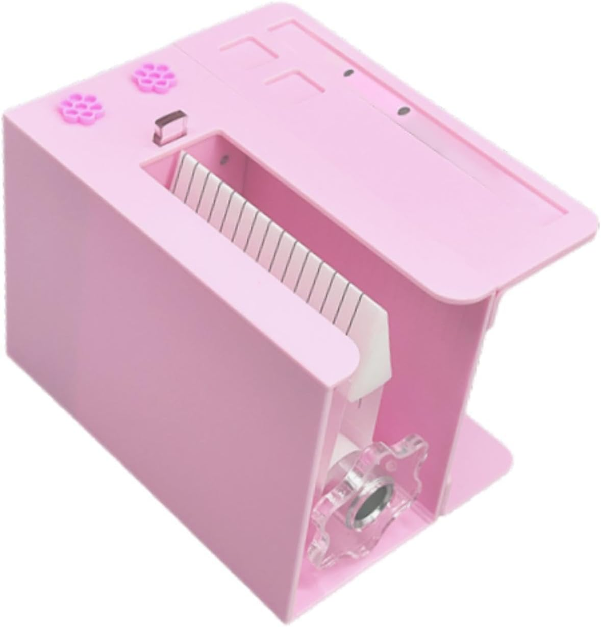 Oshhni Eyelash Flowering Machine,False Eyelash Separator,Acrylic for Women,Portable Making Eyelash Fans,Root Splitter Lash Fan Maker, Pink image number 4