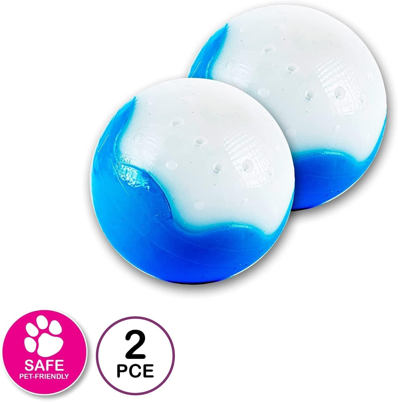 [2PCE] Pet Basic Original Dog Toy Fill & Freeze Icy Play Ball, Interactive Cooling Toy, Keep Your Pet Entertained and Refreshed, Keep Your Pets Cool during Hot Weather image number 6