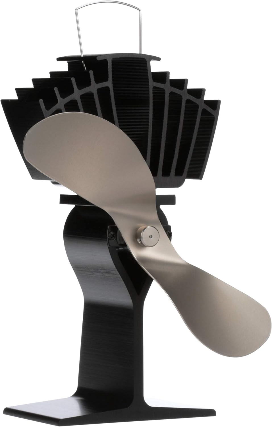 Ecofan Airmax. Heat Powered Stove Fan. Authentic 2 Blade Canadian Design. Nickel. image number 2
