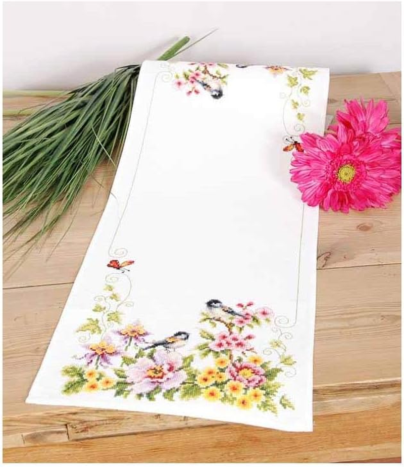 Vervaco Counted Cross Stitch Kit: Runner: Spring Mood, 100% Cotton Multi-Colour, 80 X 2 X 20 Cm image number 4