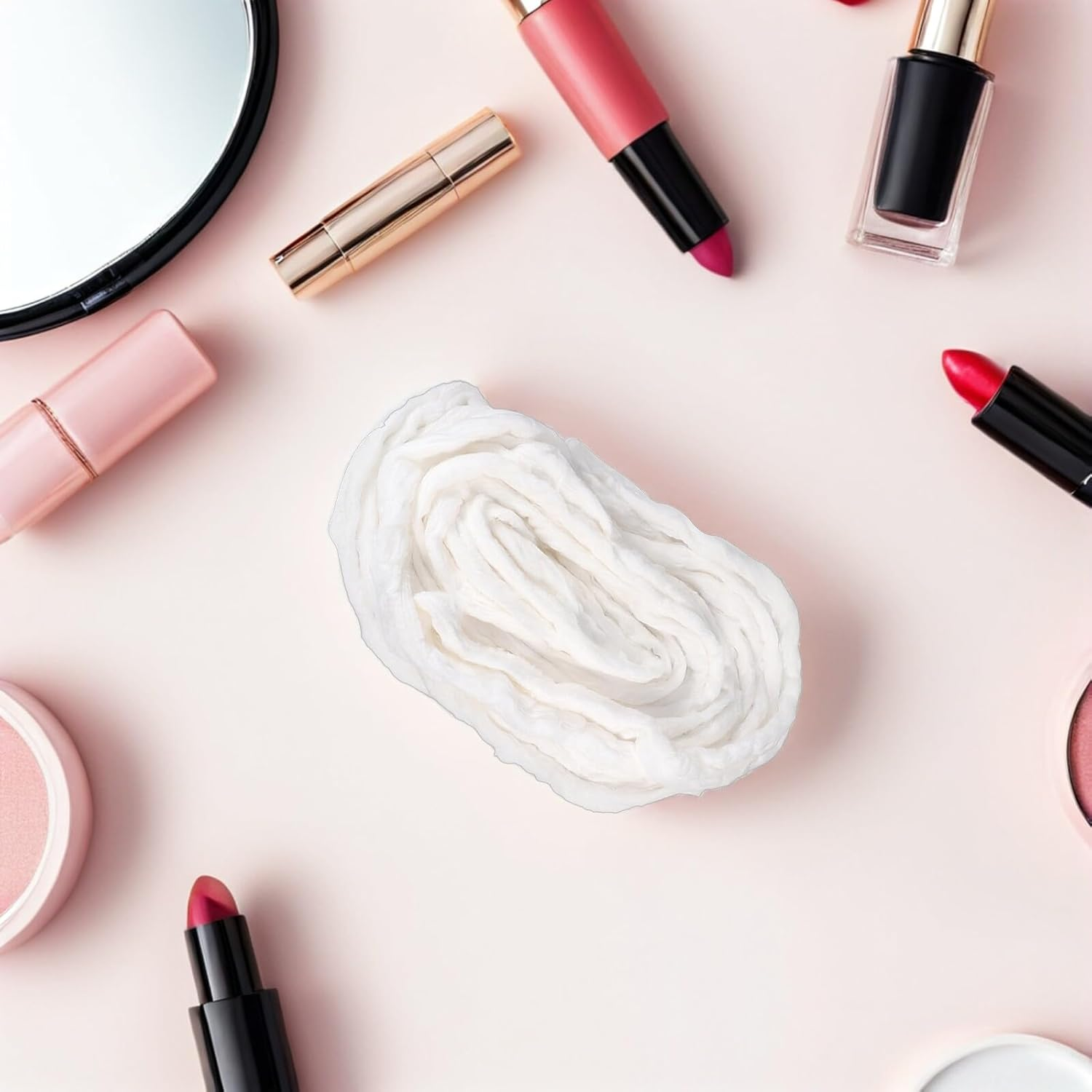 Ipetboom 2Bags Soft and Lightweight Makeup Remover Pads Cotton Roll for Manicures Salon Beauty Kit Cotton Swab for Skin Care image number 5