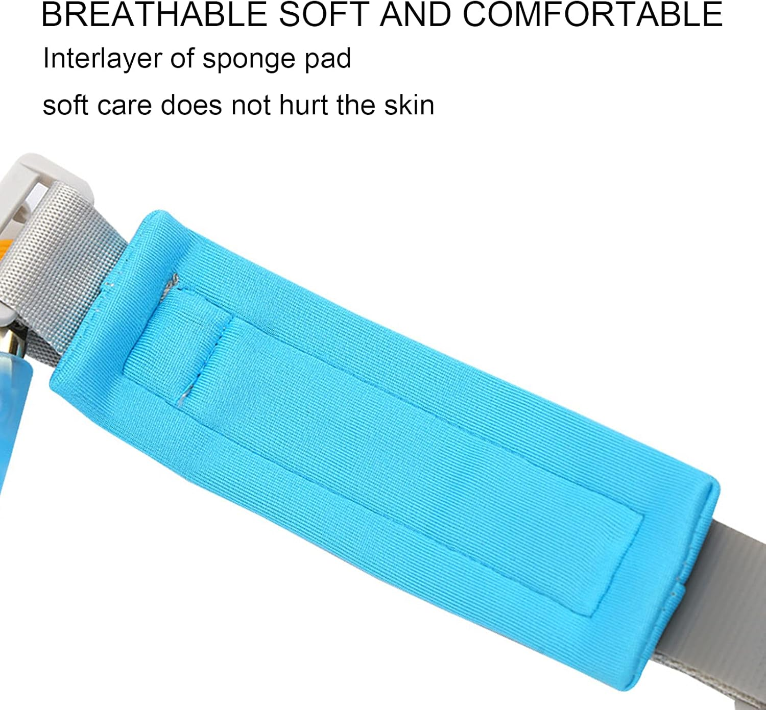 Wrist Leash anti Lost Child anti Lost Wrist Leash, 1.5M Children Wrist Link Flexible for Supermarket (Fixed Head Blue 1.5 Meters) image number 1