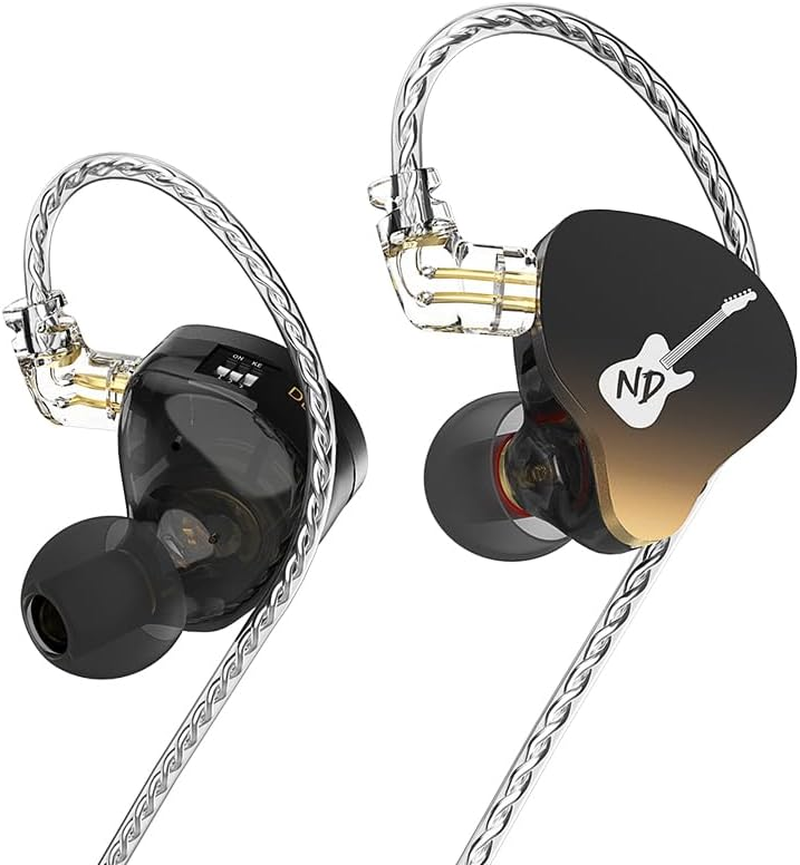 Hifi Kingdom DD3 10Mm Dual Cavity Dynamic Driver In-Ear Monitor ND Earbuds NO MIC Black image number 2