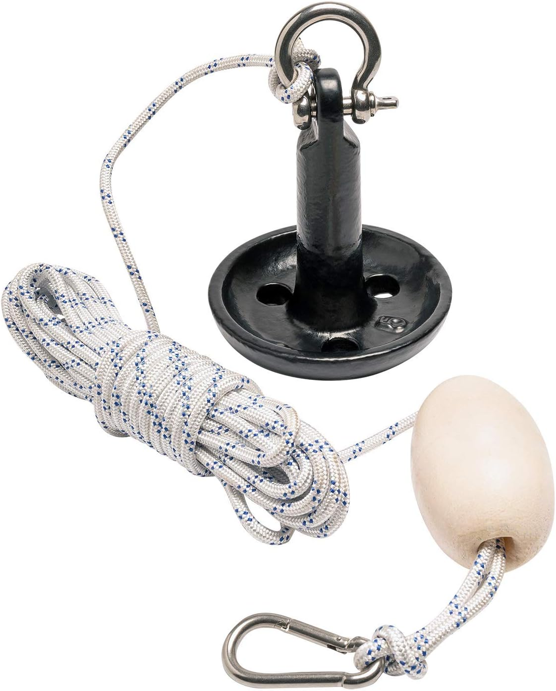 Newport Vessels Premium Mushroom Anchor Kit W/Bag, Rope, Bouy, & Stainless Hardware image number 6