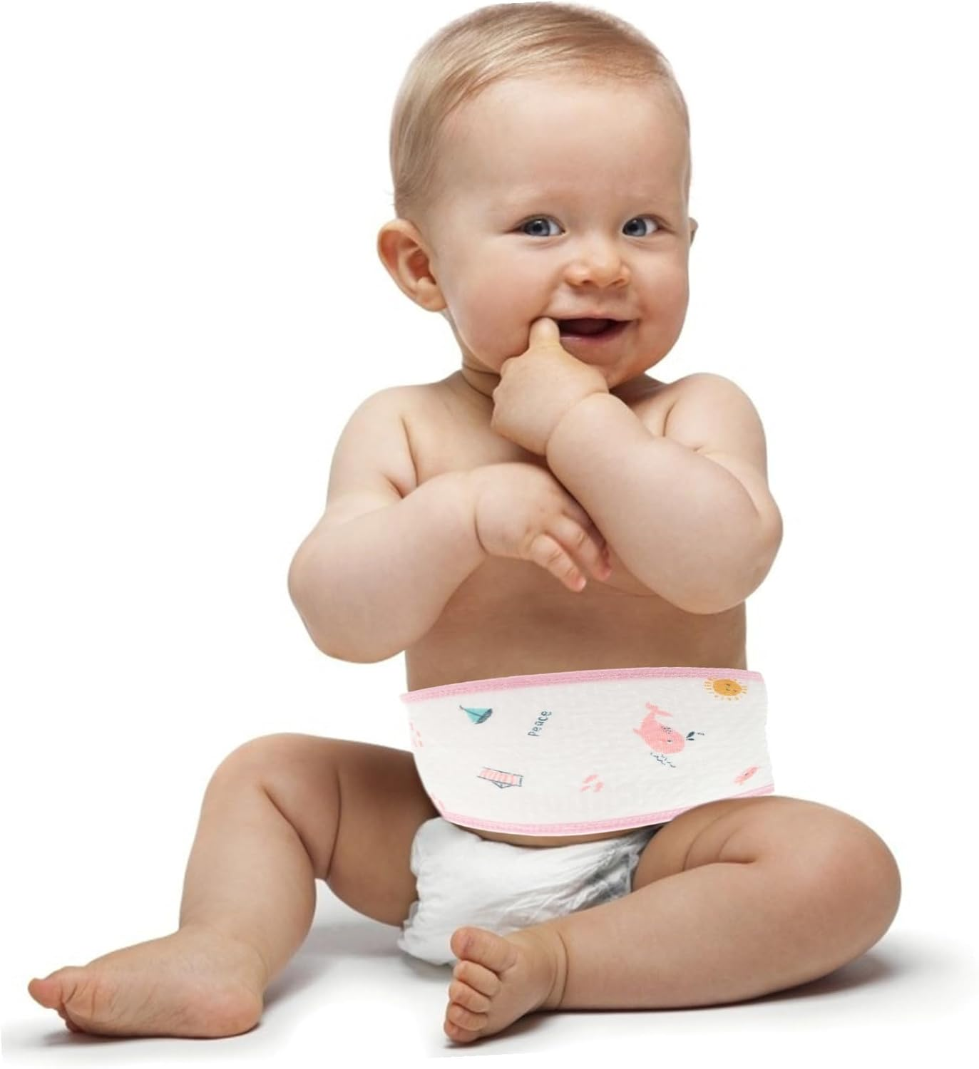 UPKOCH 3Pcs Protect Umbilical Cord Bellybands for Newborn Cotton Bellyband Navel Band Comfortable Stomach Wrap