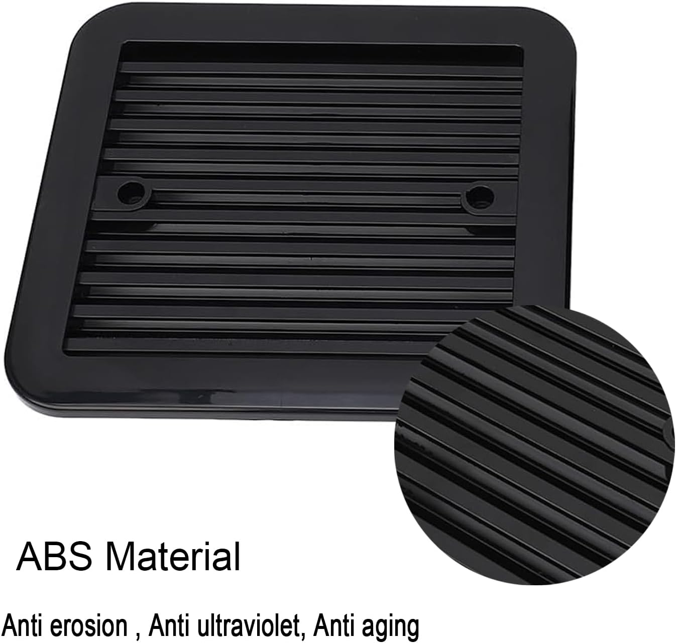 RV Exhaust Fan, 12V RV Side Vent,With Grille for Enclosed Trailer Side Vents, Air Ventilation Fan for Caravan, Motorhome, Camper, Black - Black image number 6