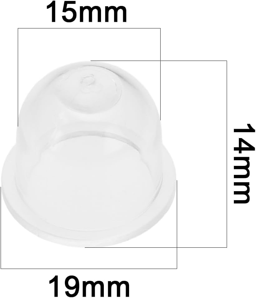 SING F LTD 5Pcs Carburetor Primer Bulb Replacement Part 188-12 188-14 41331212700 Compatible with STIHL FS72 FS74 FS75 FS76 FS80 FS85 (19Mm) image number 3