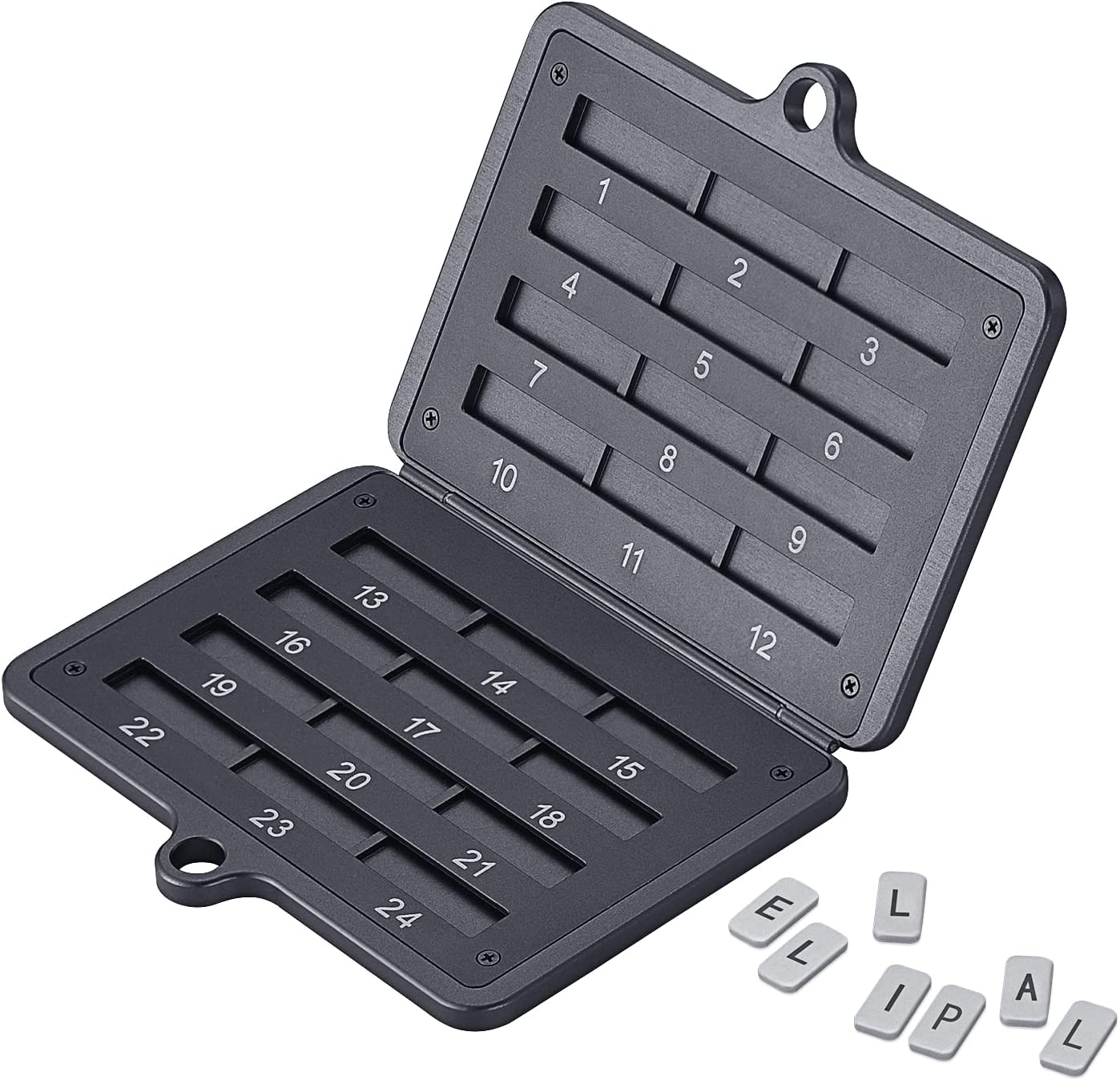 Ellipal Mnemonic Metal Seed Storage, Crypto Seed Backup,Support up to 24 Words, Compatible with All BIP39 Hardware & Software Wallets, Ledger Nano, Trezor, Ellipal, Keepkey, Coldcard, Ect(Grey)