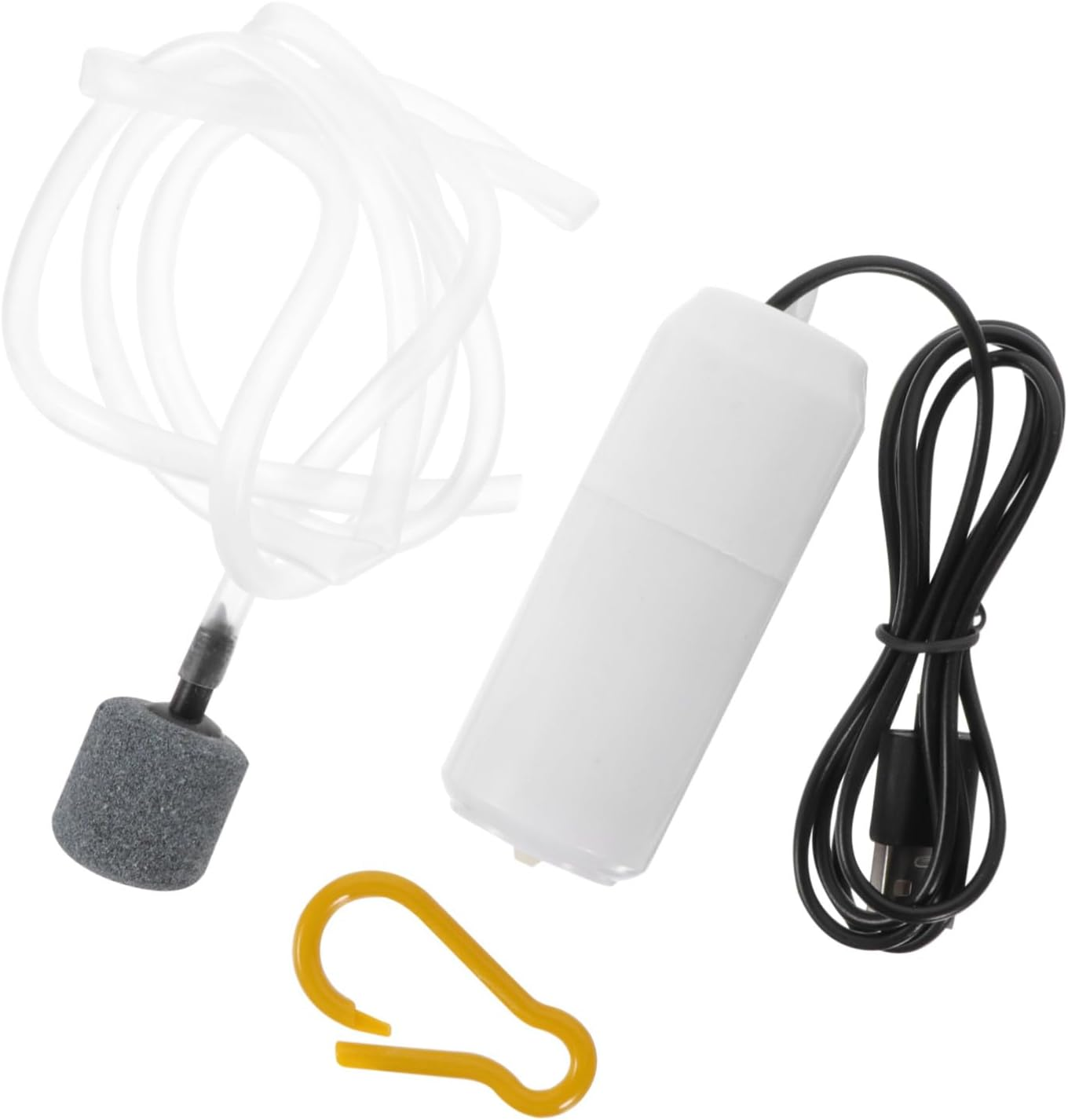 COHEALI Portable USB Small Aquarium Air Pump Silent Oxygen Aerator for Fish Tank with Shock-Absorbing Pad Efficient Plastic Bubbler for Indoor Aquatic Plants and Pets image number 5