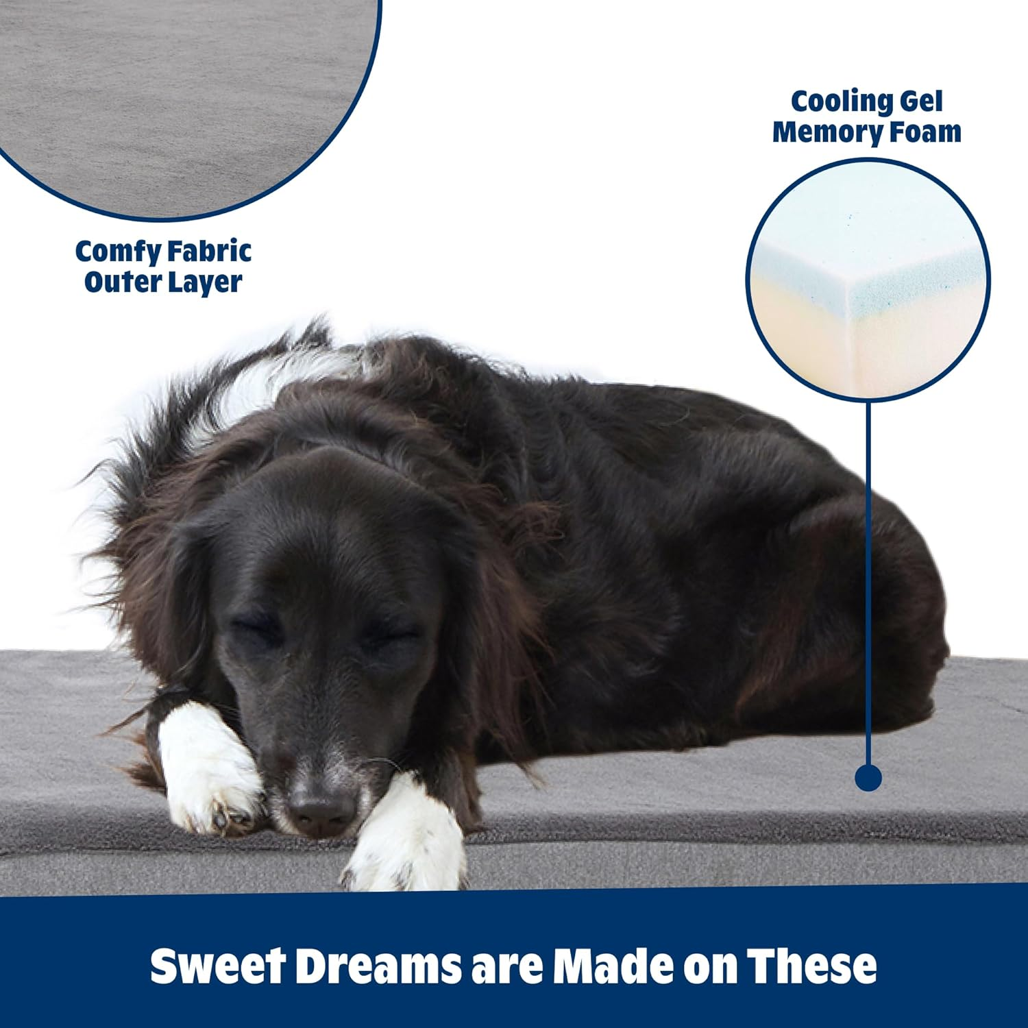 Barkbox Memory Foam Platform Dog Bed | Plush Mattress for Orthopedic Joint Relief (Large, Grey) image number 4