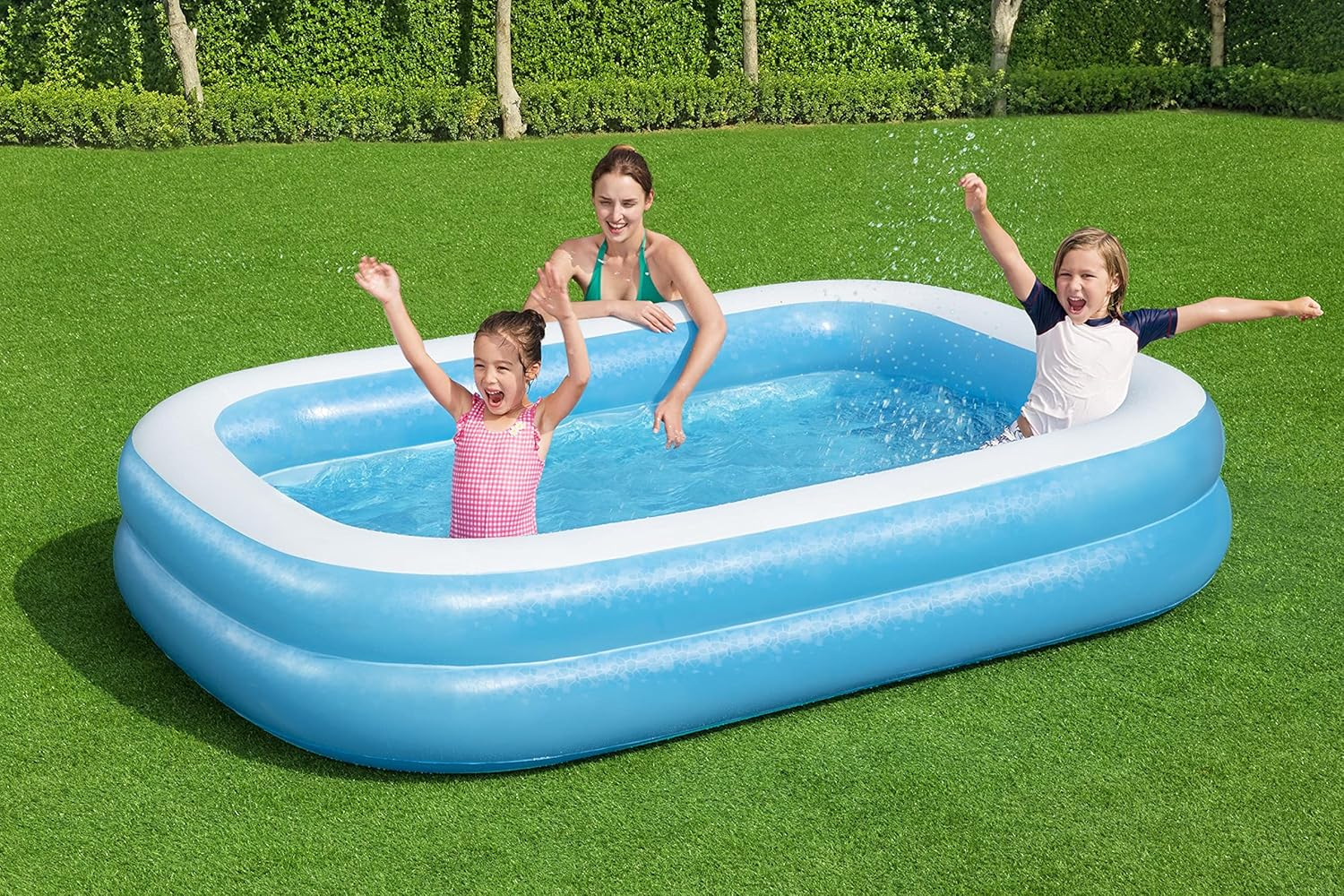 BESTWAY Rectangular Water Pool, 262 X 175 X 51 Cm, Blue, BW54006-20 image number 6