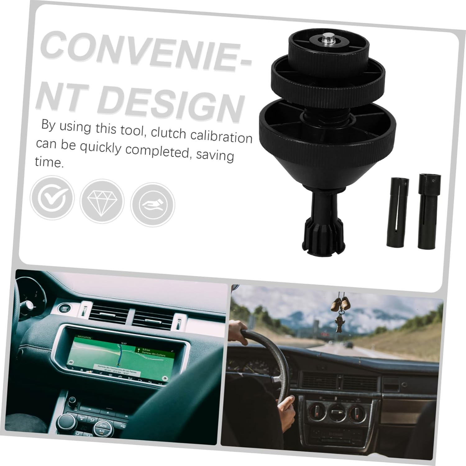 COOLHIYA 1Set Automotive Clutch Aligner Tool Kit Calibration Tools for Accurate Clutch Hole Alignment Wide Compatibility for Various Car Models Essential Mechanic Equipment image number 1