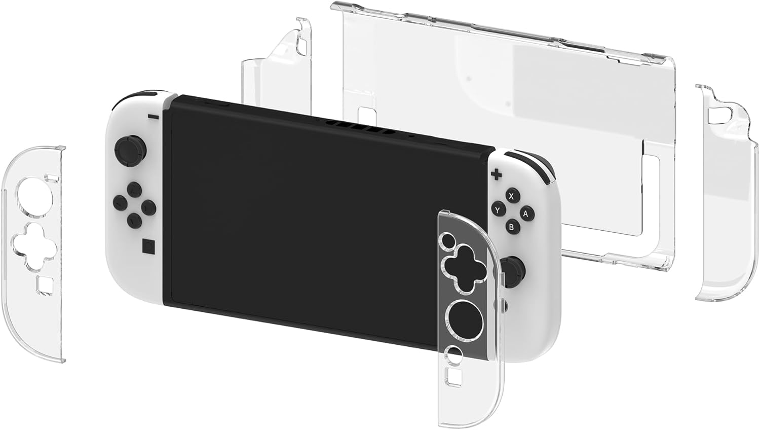 Geekria Protective Case Compatible with Nintendo Switch 2 Console, Hard Transparent Cover, Split Design Shockproof Anti-Scratch Shell, Game Accessories (Clear) image number 3