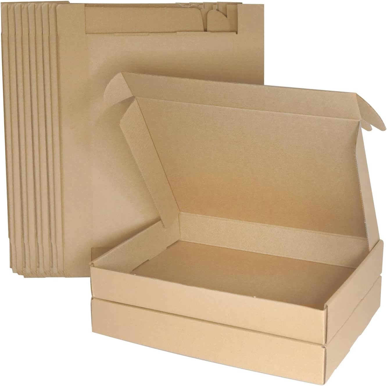 A4 C4 Corrugated Cardboard Shipping Boxes, 320X222X46Mm Small Parcel Boxes, Packaging Mailing Boxes for Business, Posting, Small Packet Shipping, Storing or Gift(Pack of 10) image number 3
