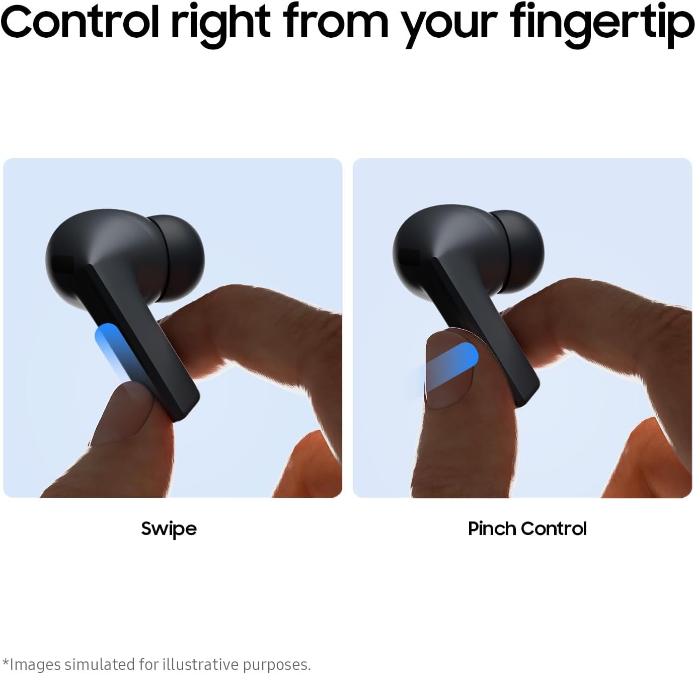 Samsung Galaxy Buds3 FE (2025), Wireless Earbuds, 360 Audio, Active Noise Cancelling, Black [AU Version] image number 2