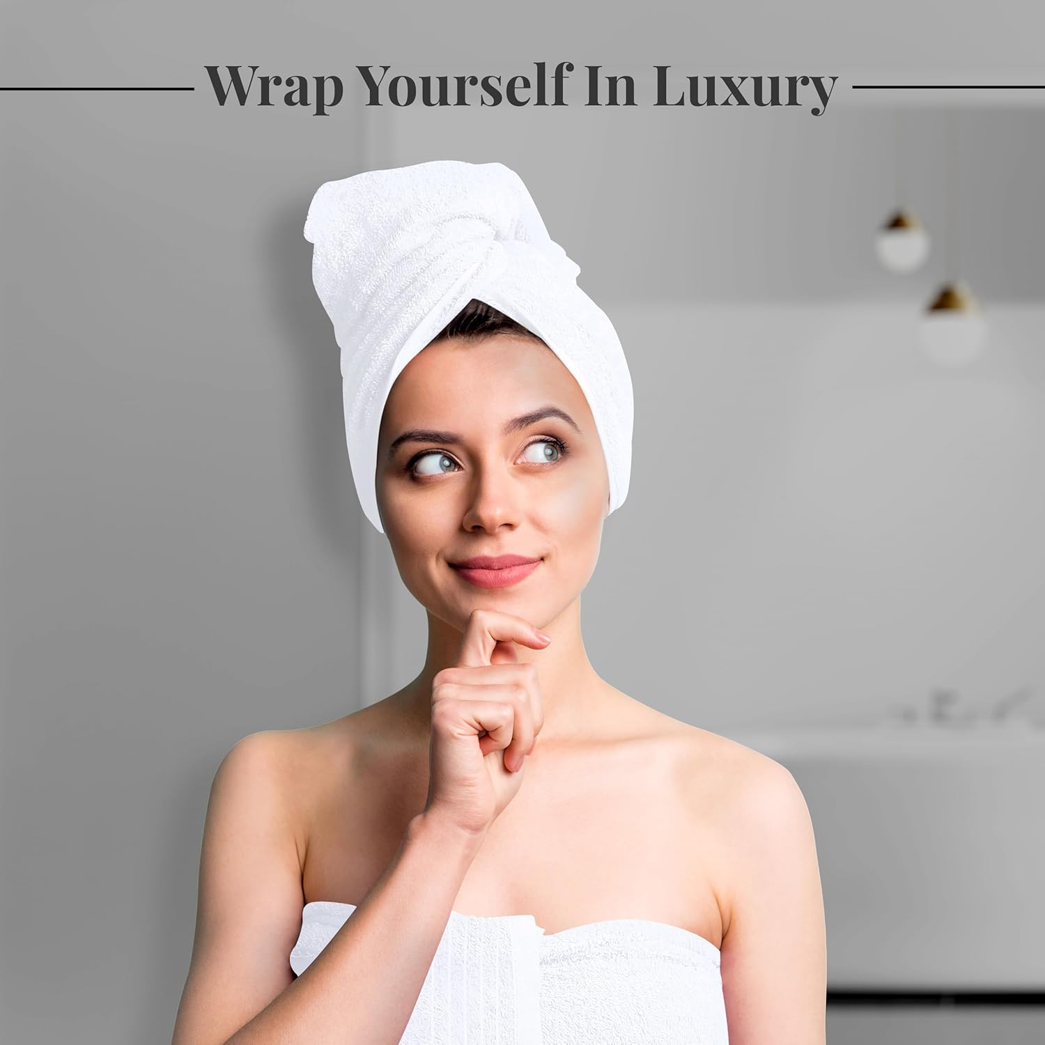 Tens Towels Large Bath Towels, 100% Cotton Towels, 30 X 60 Inches, Extra Large Bath Towels, Lighter Weight & Super Absorbent, Quick Dry, Perfect Bathroom Towels for Daily Use (Pack of 4) (White) image number 5