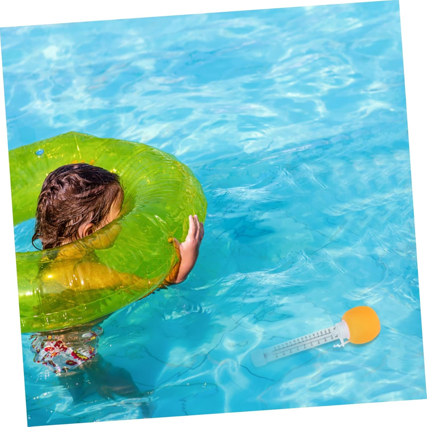 Floating Pool Thermometer for Water Temperature Gauge with Accurate Readings and Cartoon Design for Baths Spas Hot Tubs and Swimming Pools