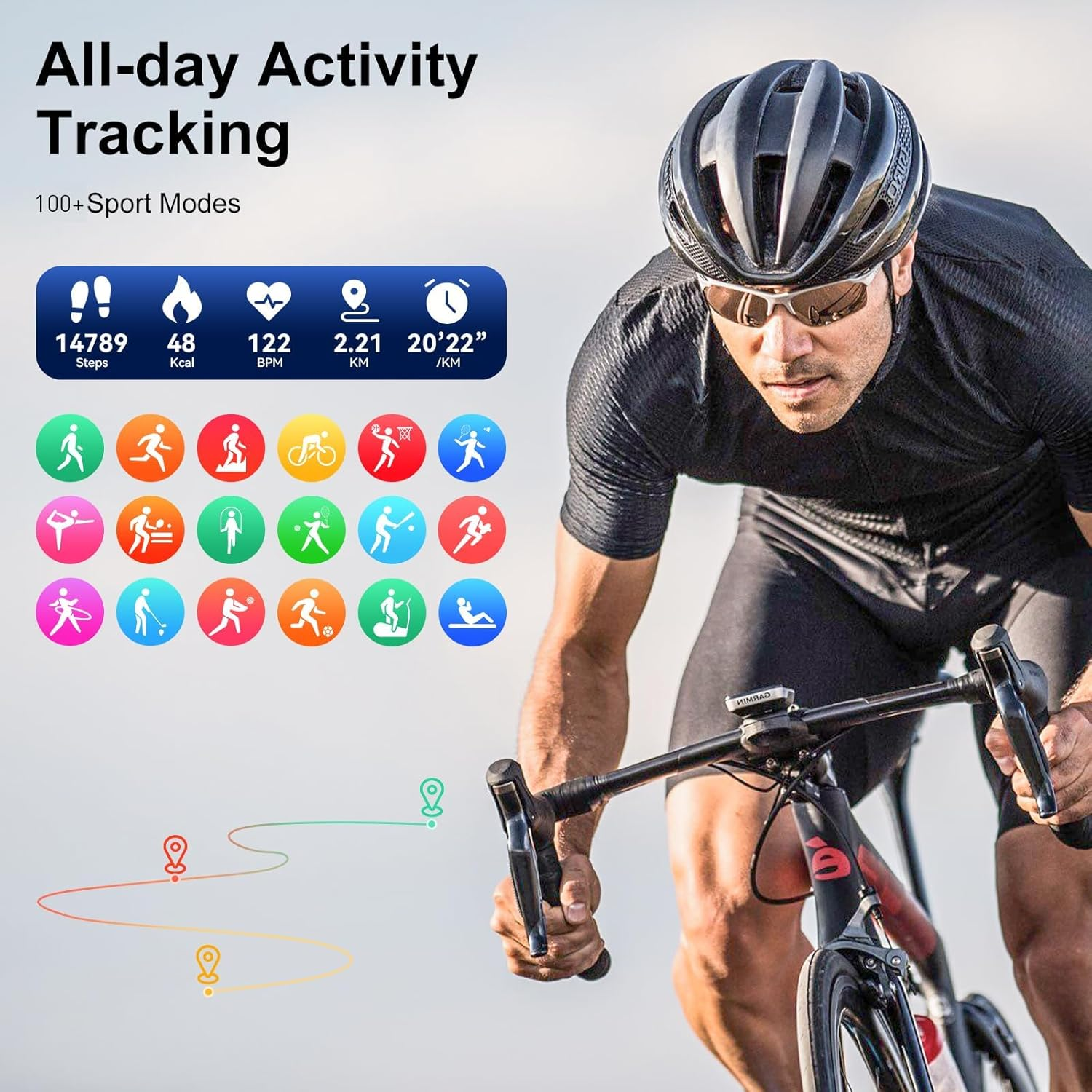 Curve Military Smart Watch for Men(Answer/Make Call), 2.01" Smartwatch 2025 Newest Fitness Tracker with 120+ Sports Modes IP68 Waterproof Fitness Watch for Android Ios (2 Straps) image number 6