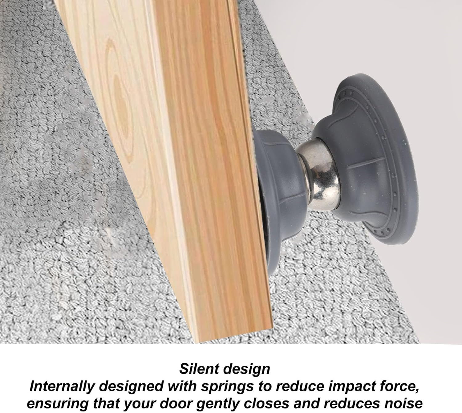 Pair of RV Magnetic Door Catch, RV Door Holder Latch RV Door Catch Latch Heavy Duty Baggage Door Catch for Motorhome, Travel Trailer, with Strong Magnetic Suction (Grey) image number 5