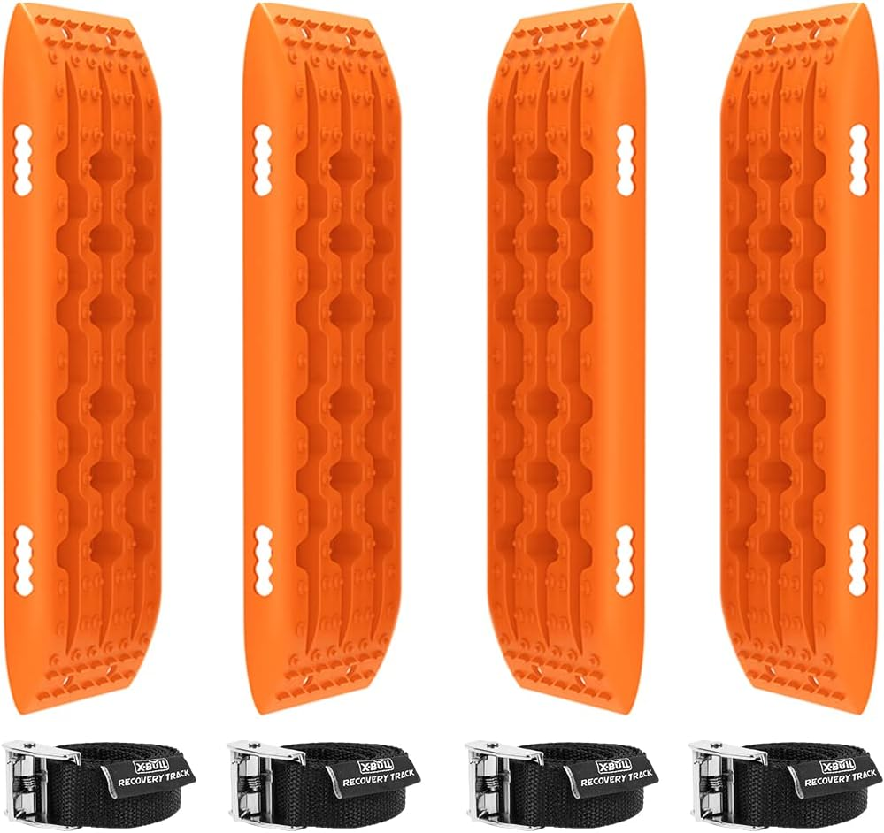 X-Bull Recovery Tracks 2 Pair 4X4 Recovery Boards Offroad 4Wd Tracks 22046LBS/10000KG Stand for Automotive Tires and Wheels Accessories in the Sand Mud Snow(Gen 2.0) image number 2