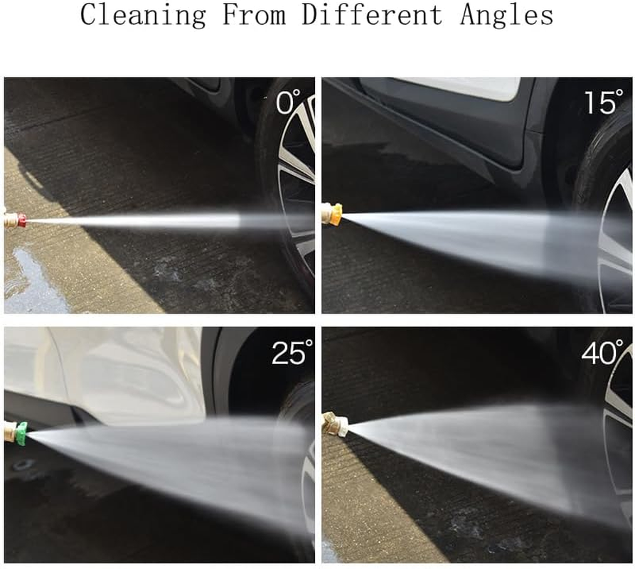 4000 PSI Pressure Washer with 5 Quick Connect Nozzles, High Pressure Washer, 1/4" Quick Connect, Fast Trigger Wash Handle for Car Washing, Cleaning, Home, Driveway, Patio, Durable Power Washer (1)