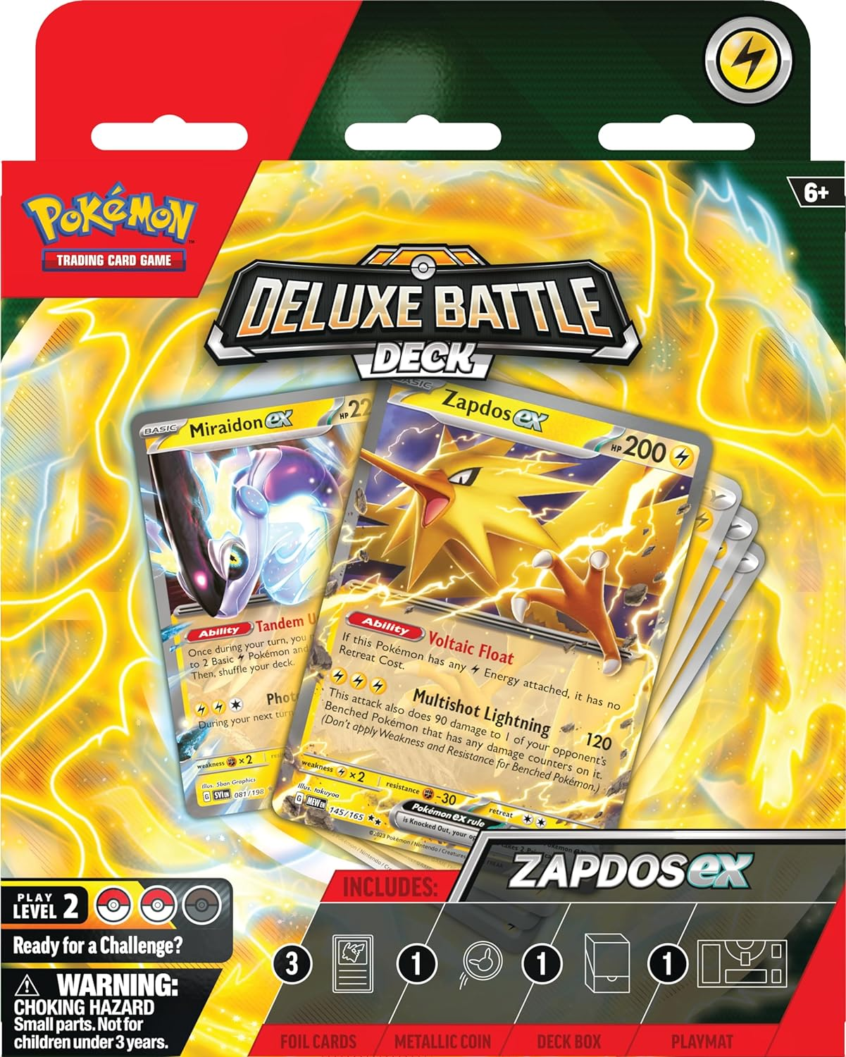 Pok&eacute;mon TCG: Zapdos Ex Deluxe Battle Deck (Ready-To-Play 60-Card Deck & Accessories) image number 5
