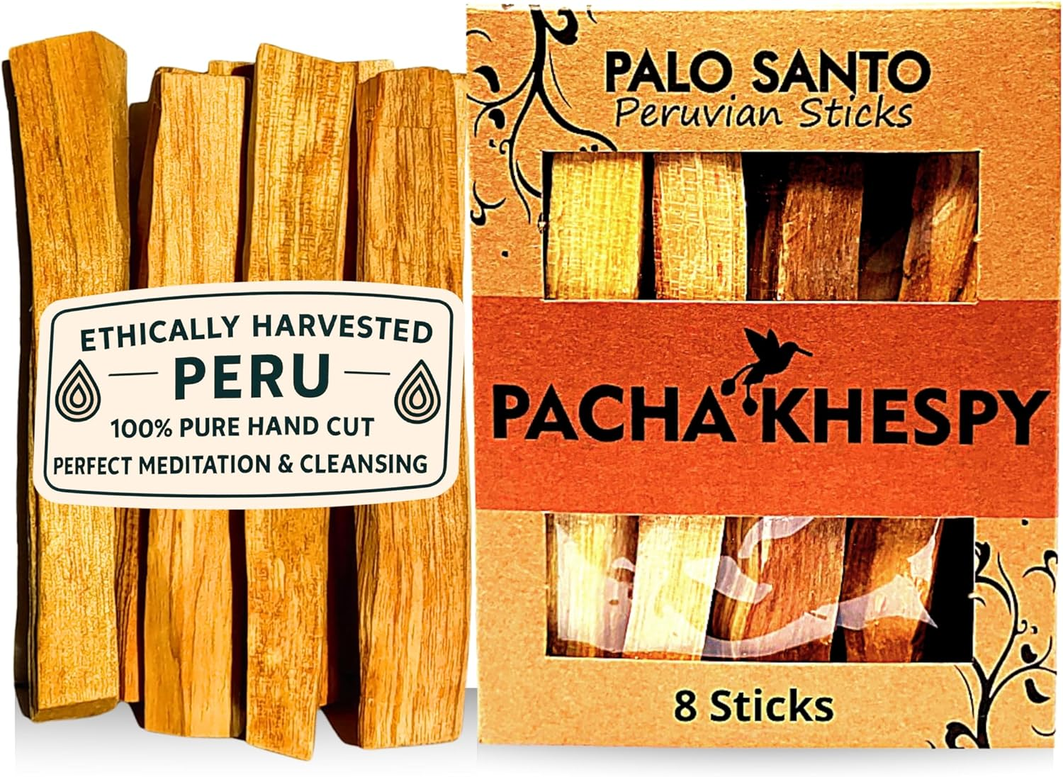 Palo Santo Sticks Authentic Smudging Peru - 8 Pack for Energy Cleansing, Aromatherapy, Meditation | 100% Natural, Ethically Sourced, Sustainable Holy Wood | Premium Quality, Purification image number 5