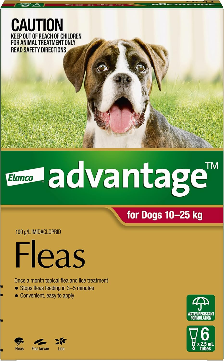 Advantage Fleas for Dogs 10 - 25Kg - 6 Pack image number 1