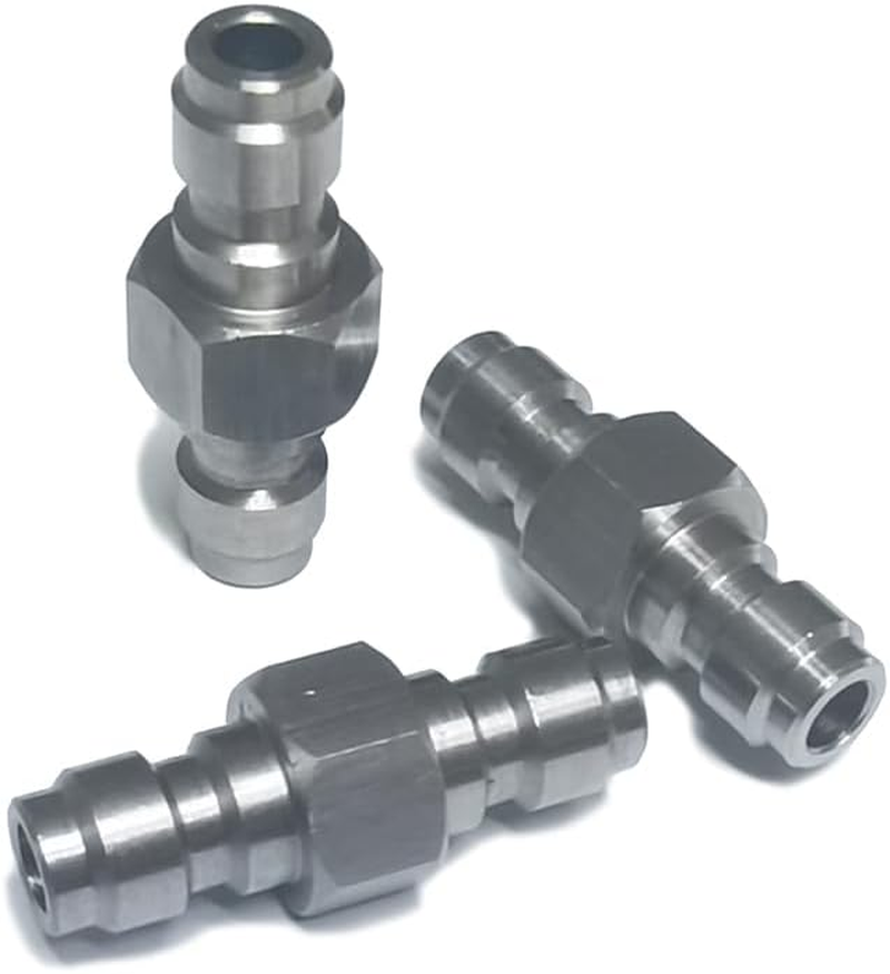 Recdec 2 Pack Garden Hose Quick Connector Coupler Extender Plug Adapter Male to Male 8Mm Adaptor for GHT Quick Connect Fittings Water Pipe Extension image number 4