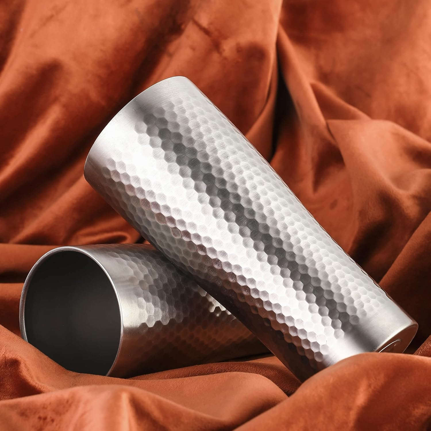 BEFOY Pint Cup - 16Oz Double Layer Cup Wall Stainless Steel Unbreakable Hot & Cold Drinking Cups for Home & Outdoor (510Ml, 2 Count (Pack of 1)) image number 1