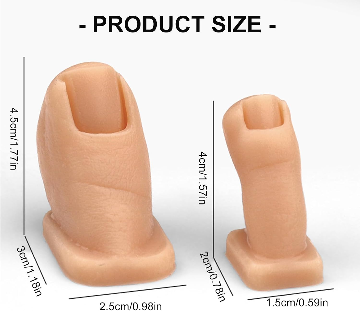 Flexible Realistic Toe Nails Practice Set with Detachable Design for Professional Manicure Training Ergonomic Nail Practice Toe Set image number 3