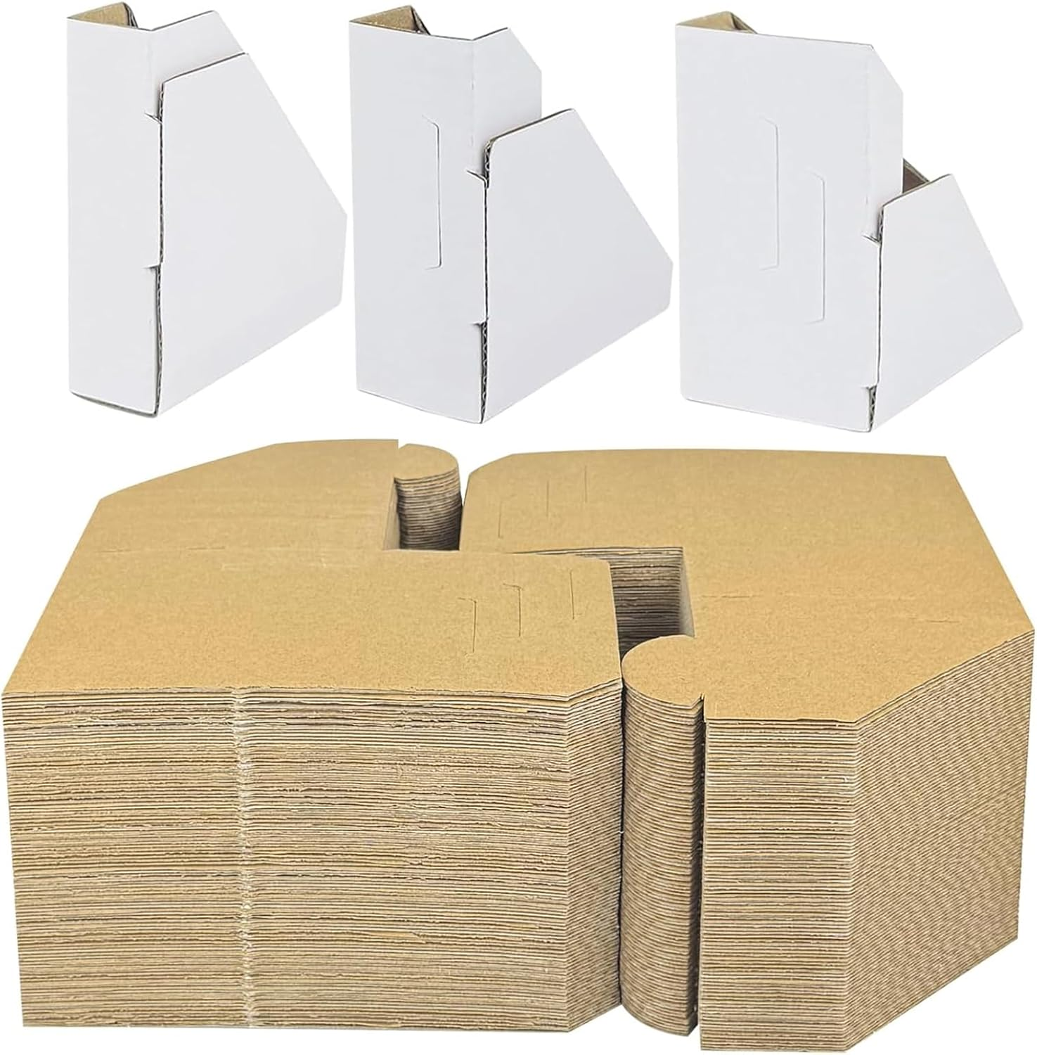 100 Pack Adjustable Cardboard Corner Protectors, Picture Frame Corner Protectors for Packing and Moving Painting Artworks, Fold 3 Ways to Fit Frames from 1" - 2.1" image number 5