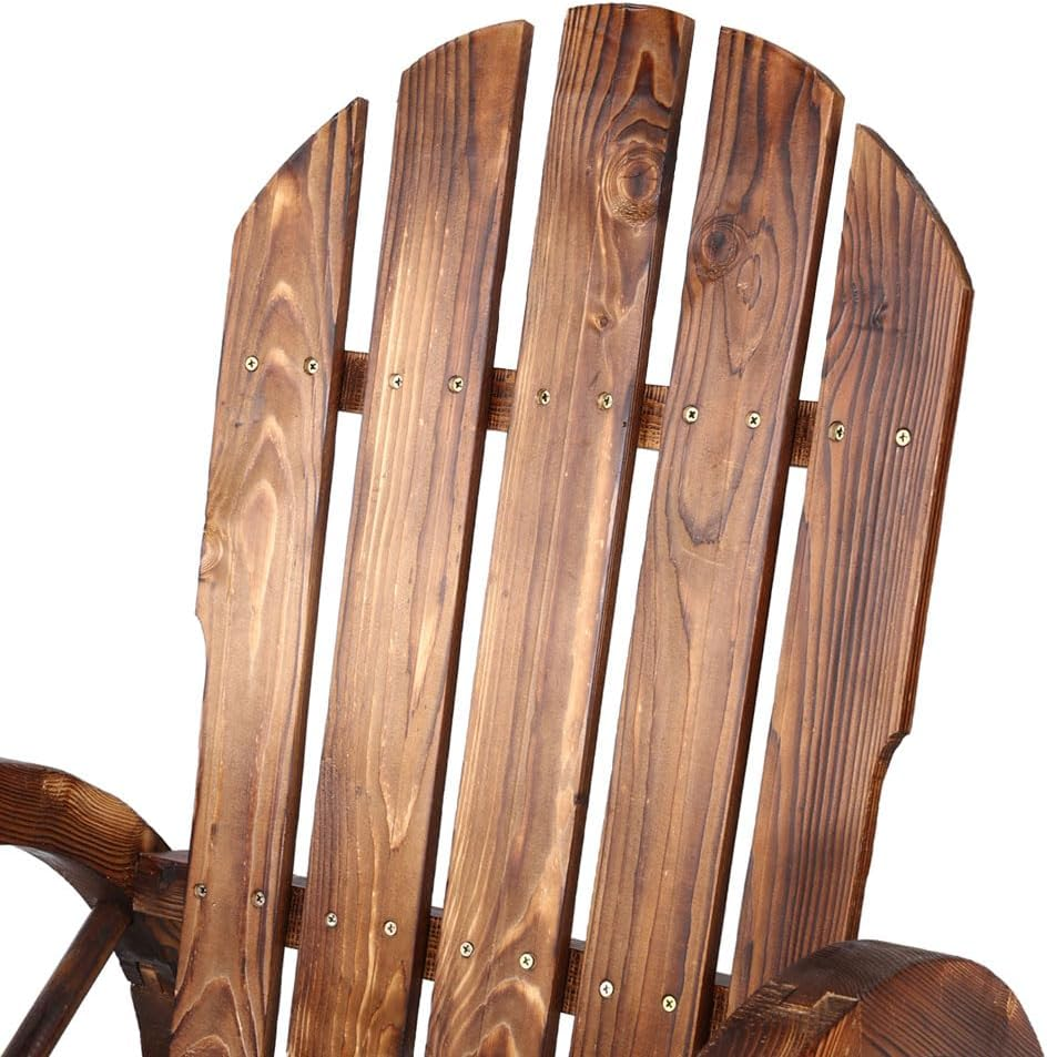 Gardeon Outdoor Wagon Chair Wooden Lounge Chairs, Patio Furniture Setting Backyard Garden Porch Indoor Pool, Timber Armrest Blackrest All-Weather Brown image number 3