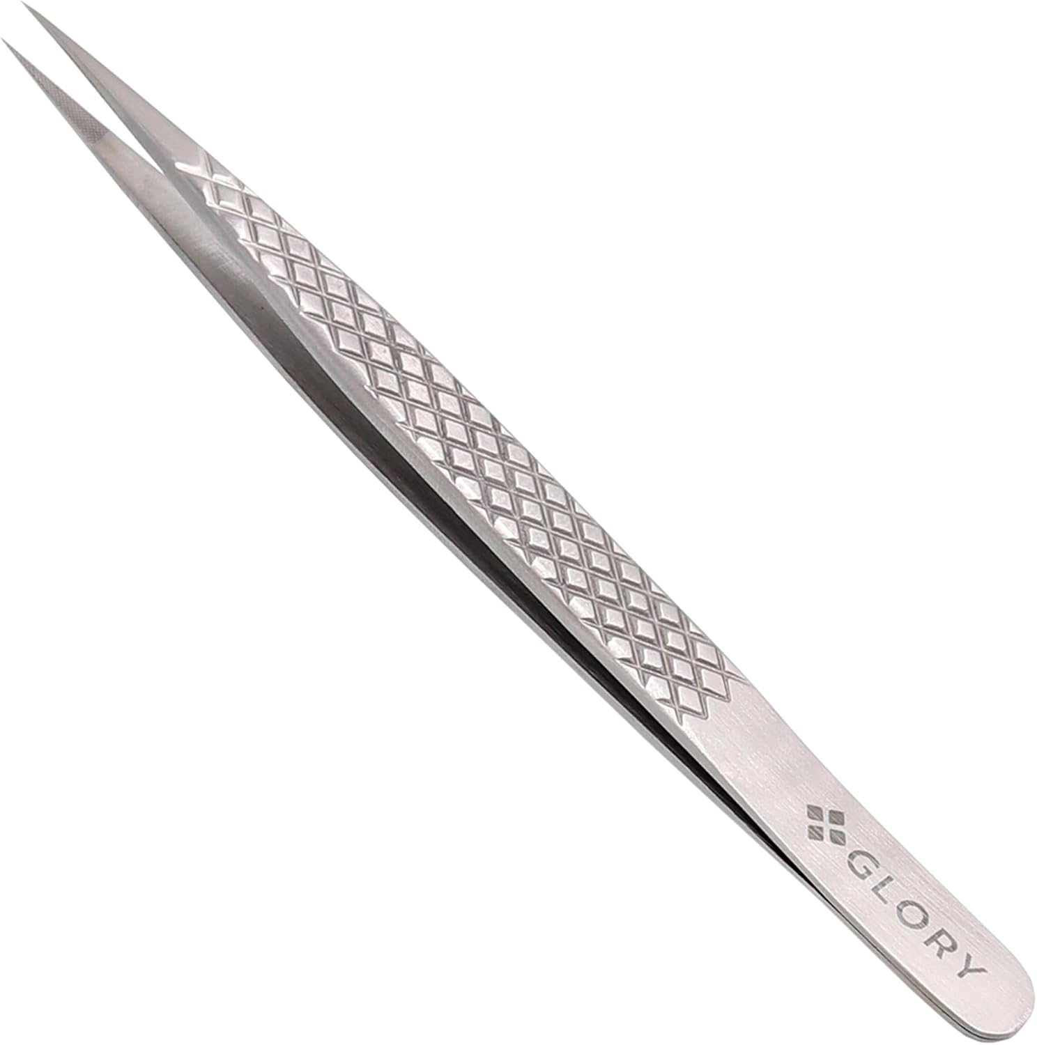 Glory Tweezers for Isolation & Classic Eyelash Extensions, Straight Pointed Fiber Tips Tweezer, Multi Purposes Stainless Steel Tweezer Straight Isolation Tweezers for Eyelash Extensions image number 1