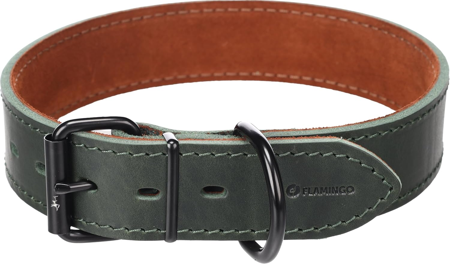 Dog Collar Montana Green XXL 53-63Cm 40Mm