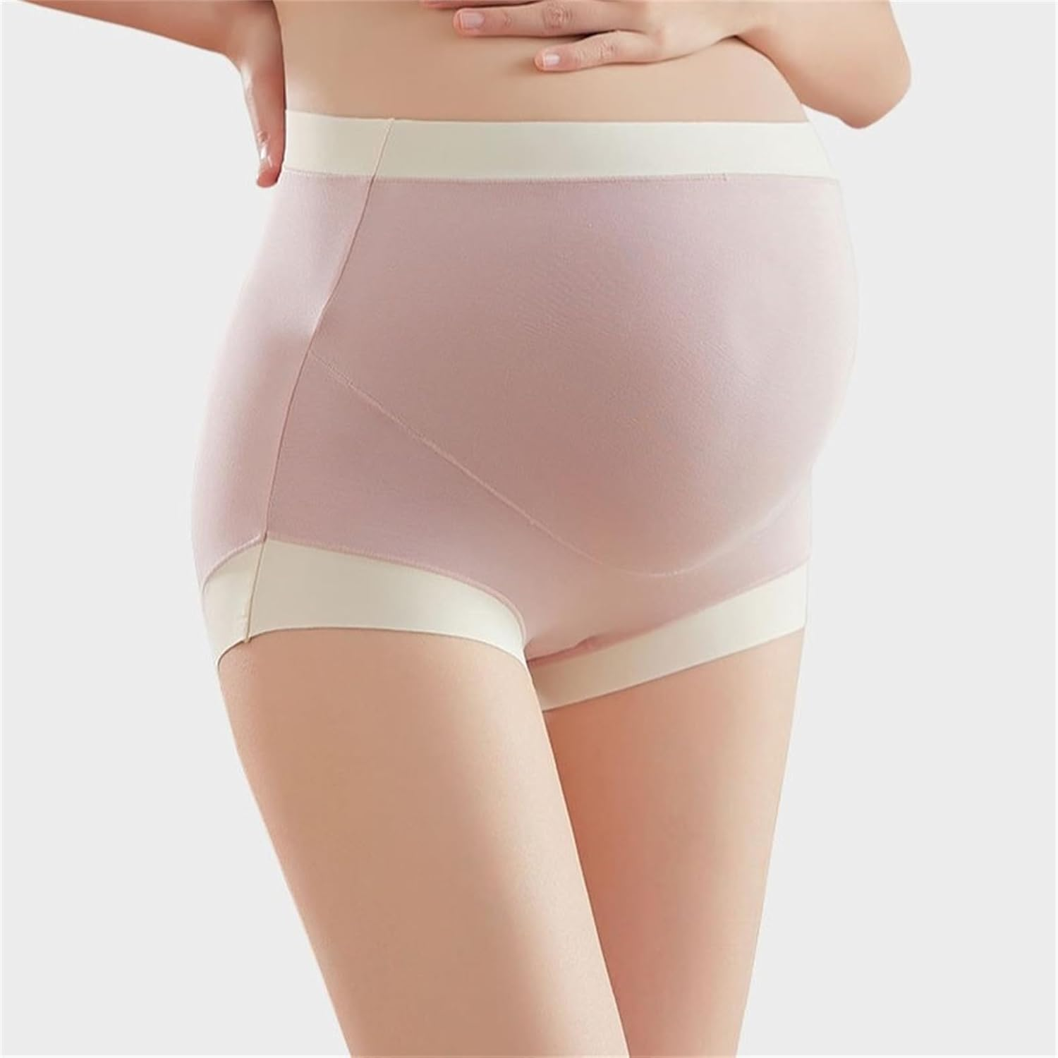 Maternity Underwear over Bump High Waist Soft Absorbent Modal Pregnancy Panties for Women - 3 Pack image number 1