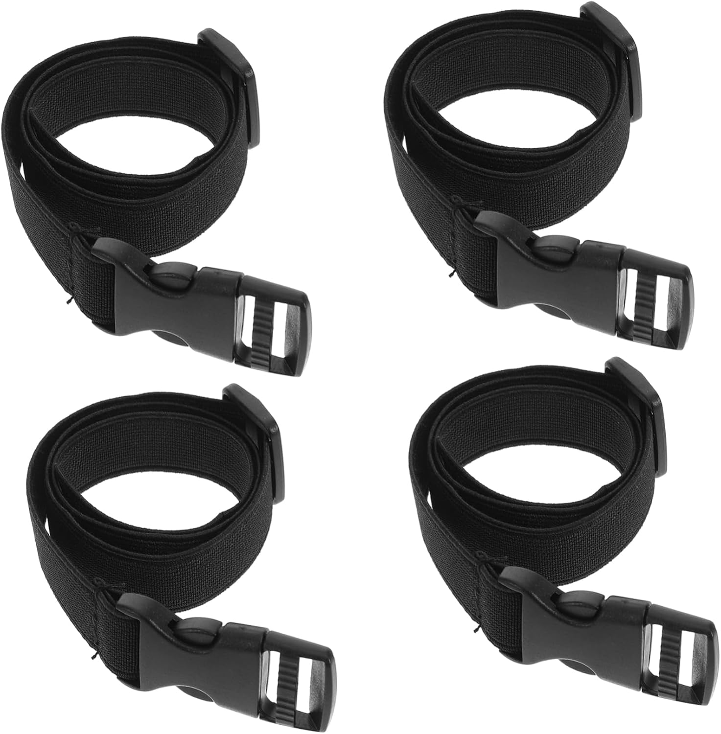 YOSADIER 4Pcs Adjustable Buckle Straps with Snap Clasp for Luggage and Backpacks Elastic with Quick Release Buckles Suitcase Belt for Outdoor and Duffle Bag Use image number 4