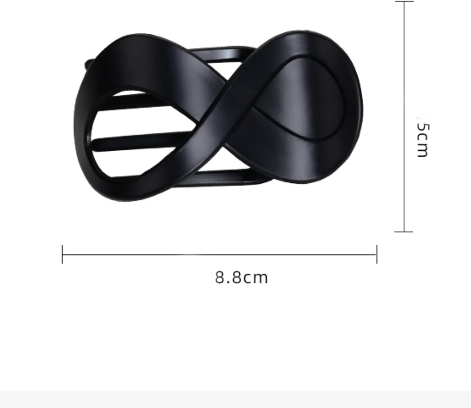 Hair Claw Medium French Hair Clips Set Hair Clips Women'S Large Thick Hair Accessory for Women Girls (Black, Tortoiseshell) image number 3