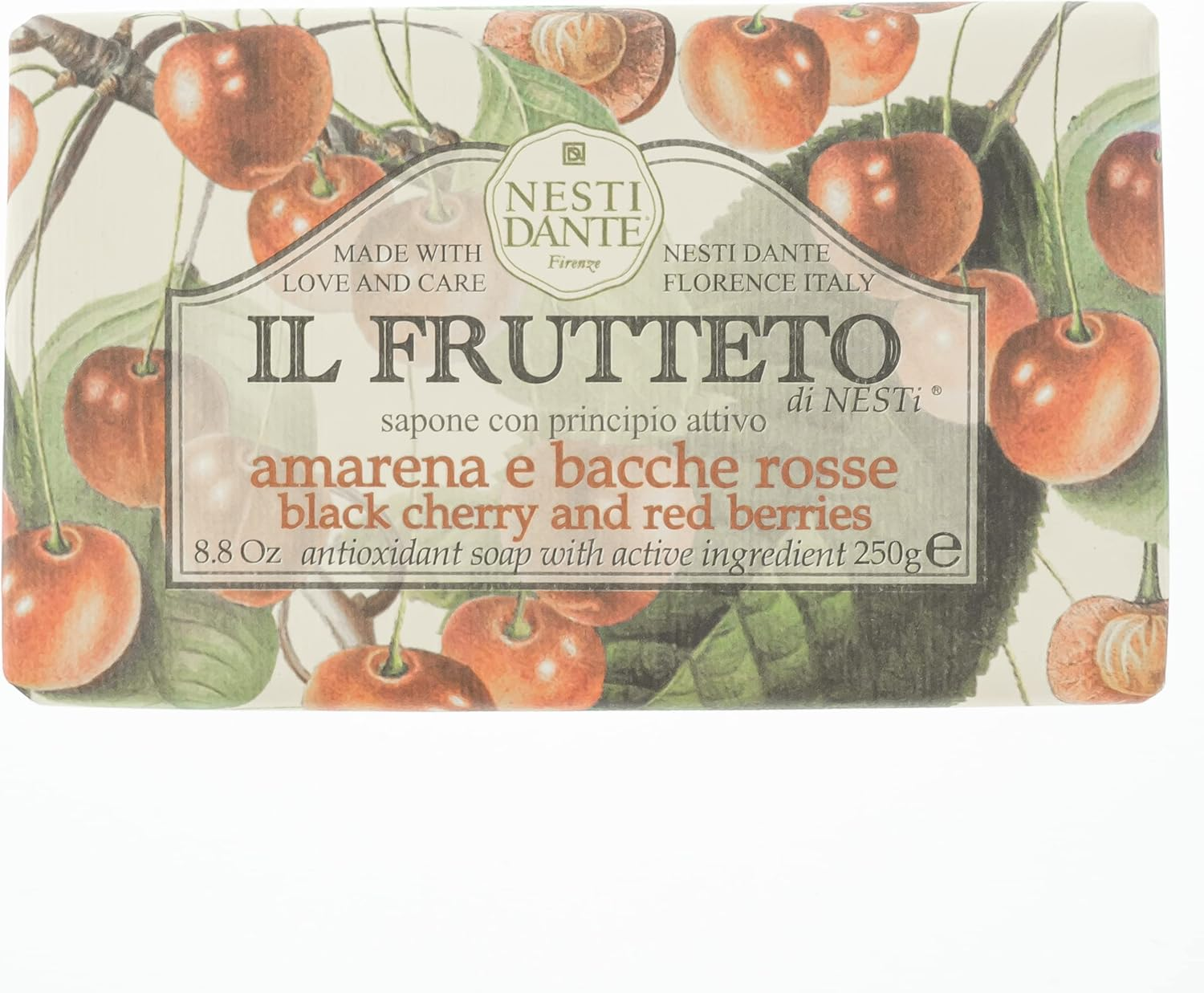 Nesti Dante Il Frutteto Black Cherry & Red Berries (Hand Soap Made from Natural Ingredients, Long-Lasting Fragrance, Soap) 644107 image number 4