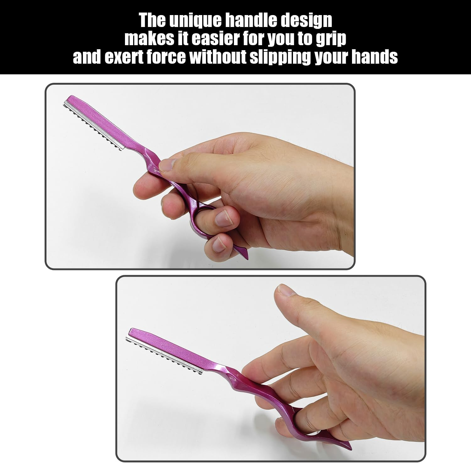 2 Pieces Hair Knives, Durable Hairdressing Salon, Hair Cutting Tools, Barber Shop, Barber Salon Tools image number 4