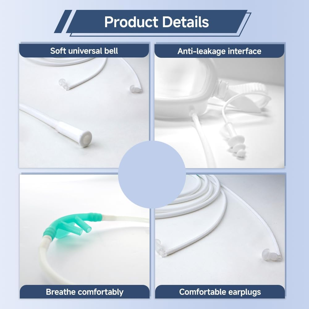 Unosuich Hydrogen Eye Glasses Hydrogen Eye Mask Patches Molecular H2 Gas Goggles Massager Protect Eyesight Hydrogen Eye Shield 3 in 1(Eye, Ear, Nose) image number 2