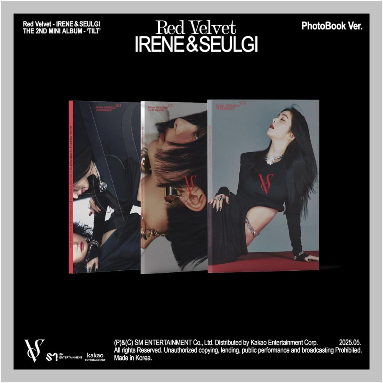 Red Velvet Irene & Seulgi TILT 2Nd Mini Album Photobook Random Version Cd+88P Photobook+1P Photocard+1P Printed Photography+1P Folded Poster on Pack+Tracking Sealed image number 1