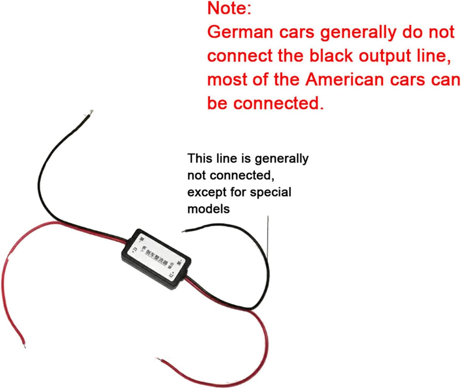 CHICIRIS Power Filter Rectifier, 12V DC Car Rearview Camera Relay Filter Rectifier Professional Manufacturing for Stable Performance for Car Rearview Camera Installation