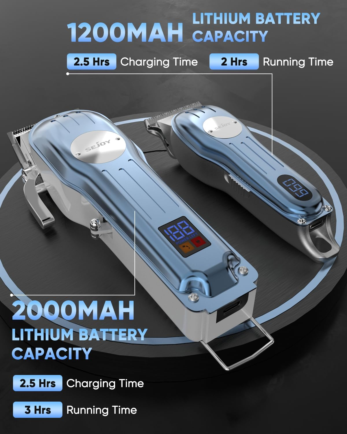 Professional Hair Clippers for Men Cordless Clippers and Trimmers Grooming Set Hair Clipper Hair Trimmer Barber Clippers Haircut Machine for Family image number 4