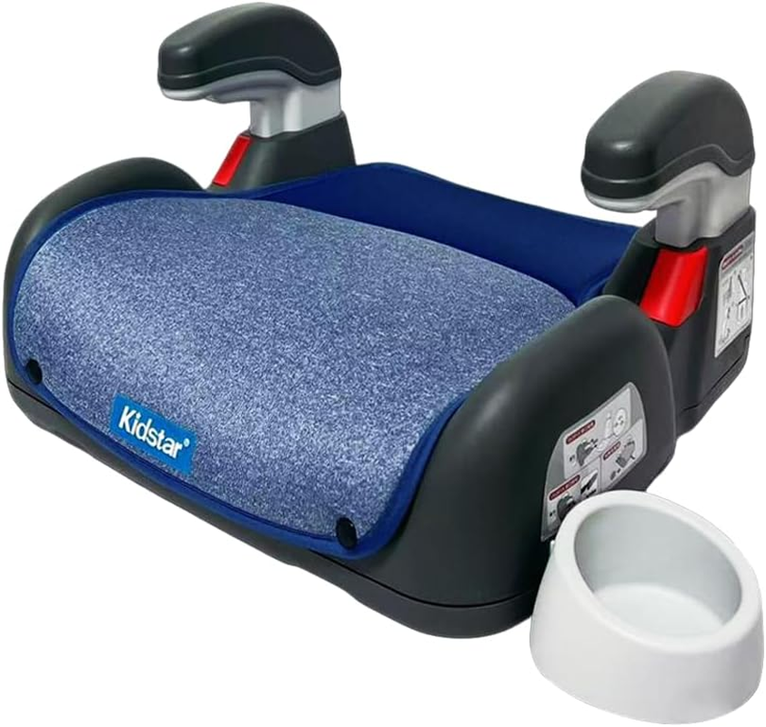 Safety Chair Toddler, Light Blue Ergonomic Kids Seat with High Elastic Sponge & PP, SGS Certified, Flame Retardant Fabric & Seatbelt Buckle image number 3